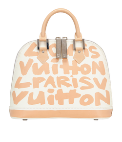 Graffiti Alma MM, Leather, White/Pink, BA0041, 2*